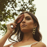 Aretes de tres hexágonos vista real